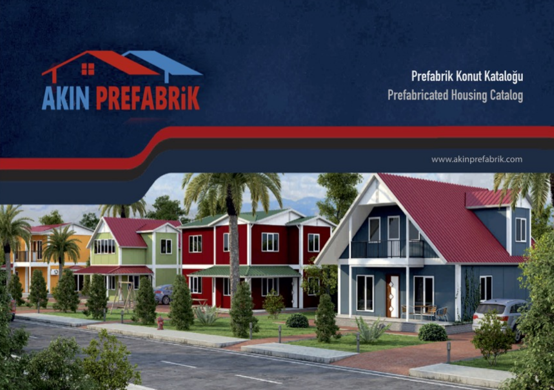 Akın Prefabrik Konut Kataloğu kapağı